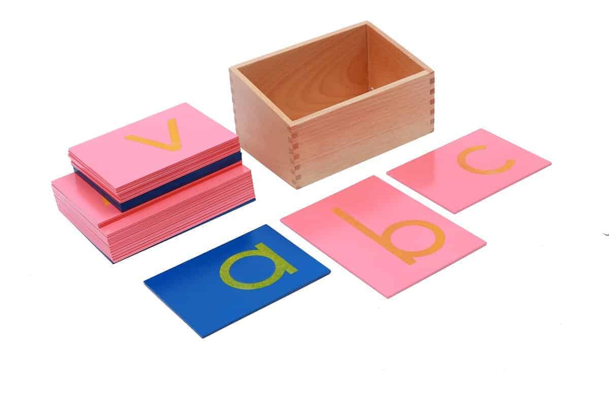 Letras de lija minúsculas Montessori - Impresión