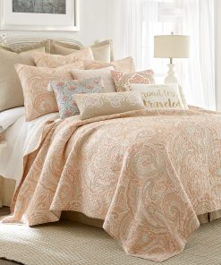 Levtex Home - Juego de Colcha Spruce Coral - Colcha