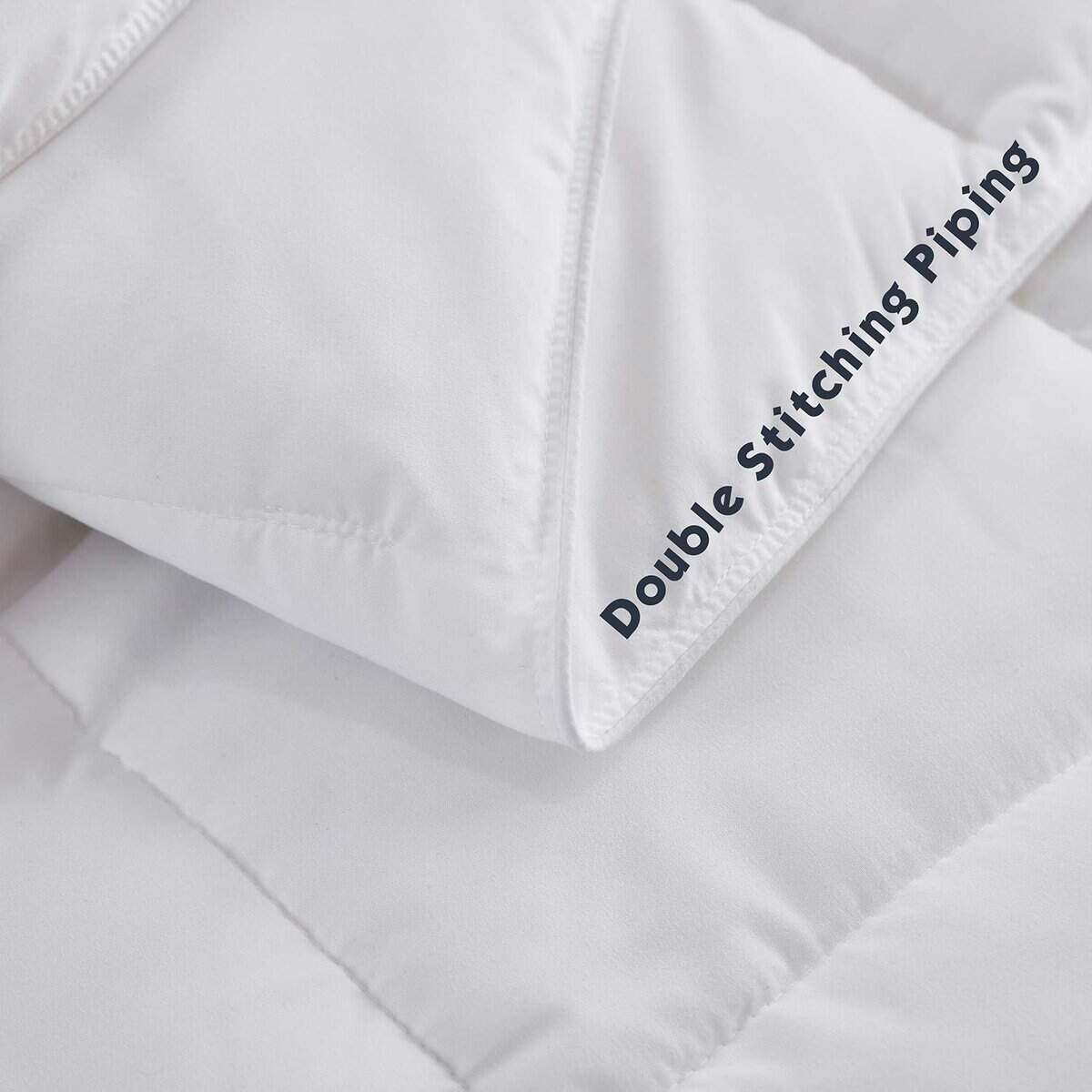Juego de edredón alternativo de plumón HIG -Blanco puro - Imagen 7