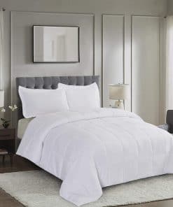 Juego de Edredón Alternativo de Plumas HIG -Blanco Puro