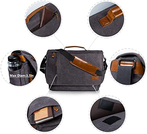 Bolso mensajero para computadora ESTARER de lona resistente - Imagen 7