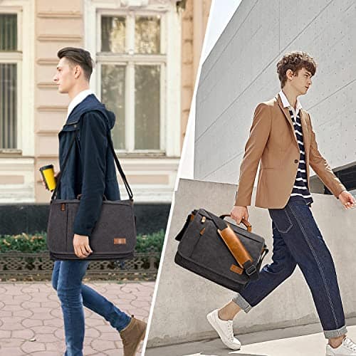 Bolso mensajero para computadora ESTARER de lona resistente - Imagen 3