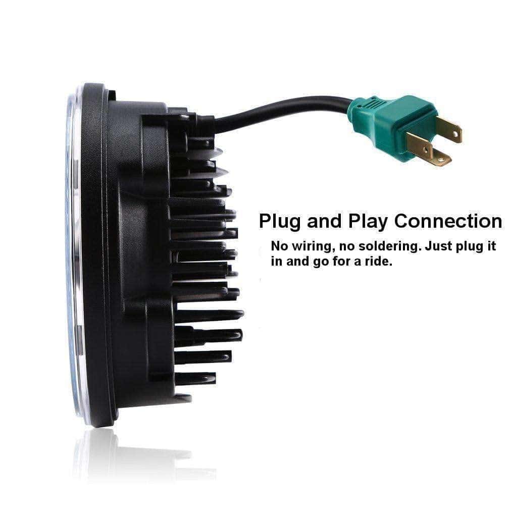 Faros LED Eagle Lights 8700BG3 de 7" para Harley Davidson e - Imagen 7