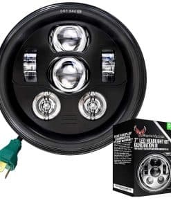 Faros LED Eagle Lights 8700BG3 de 7" para Harley Davidson e