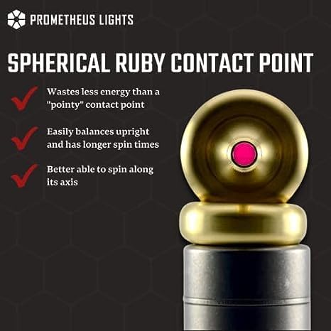 Trompo giratorio PROMETHEUS LIGHTS Lambda, Hecho en USA - Imagen 3