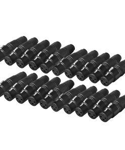 Conector Hembra de Cable de Micrófono XLR de 3 Pines DMX,
