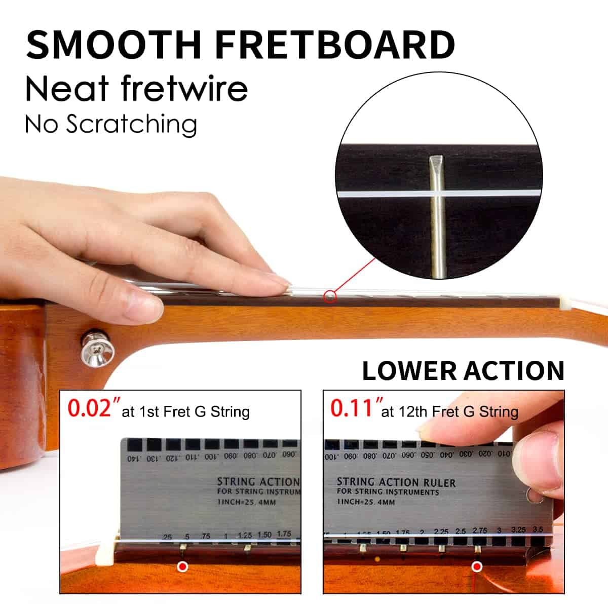 Ukelele Soprano AKLOT de 21 Pulgadas de Caoba Maciza para - Imagen 5