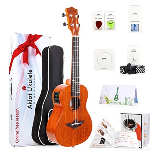 Ukelele Eléctrico, AKLOT Tenor Electric Ukelele de 26