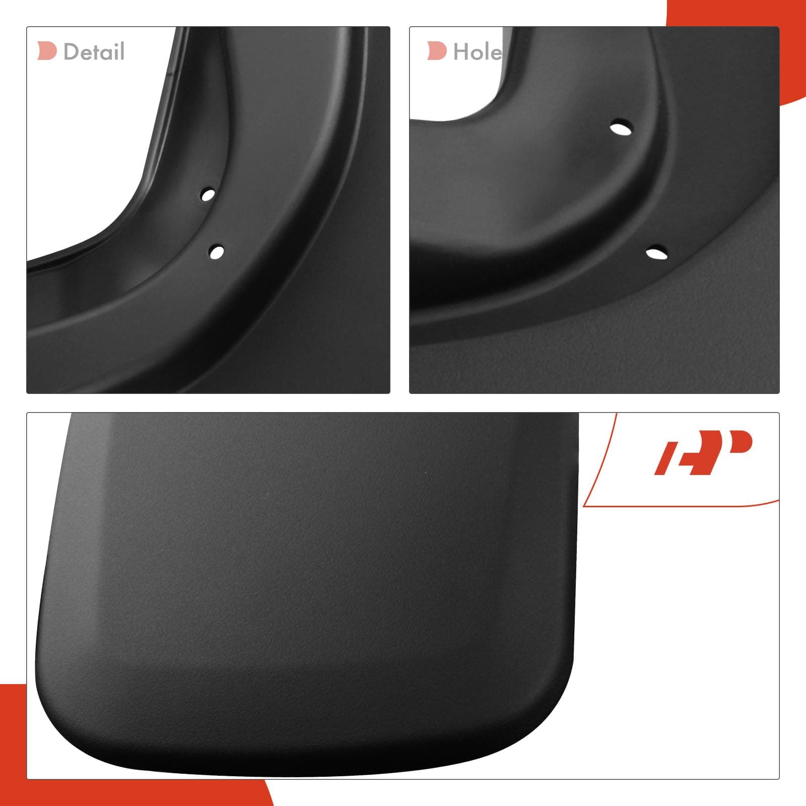 Juego de 4 guardabarros de salpicaduras A-Premium con kit - Imagen 8