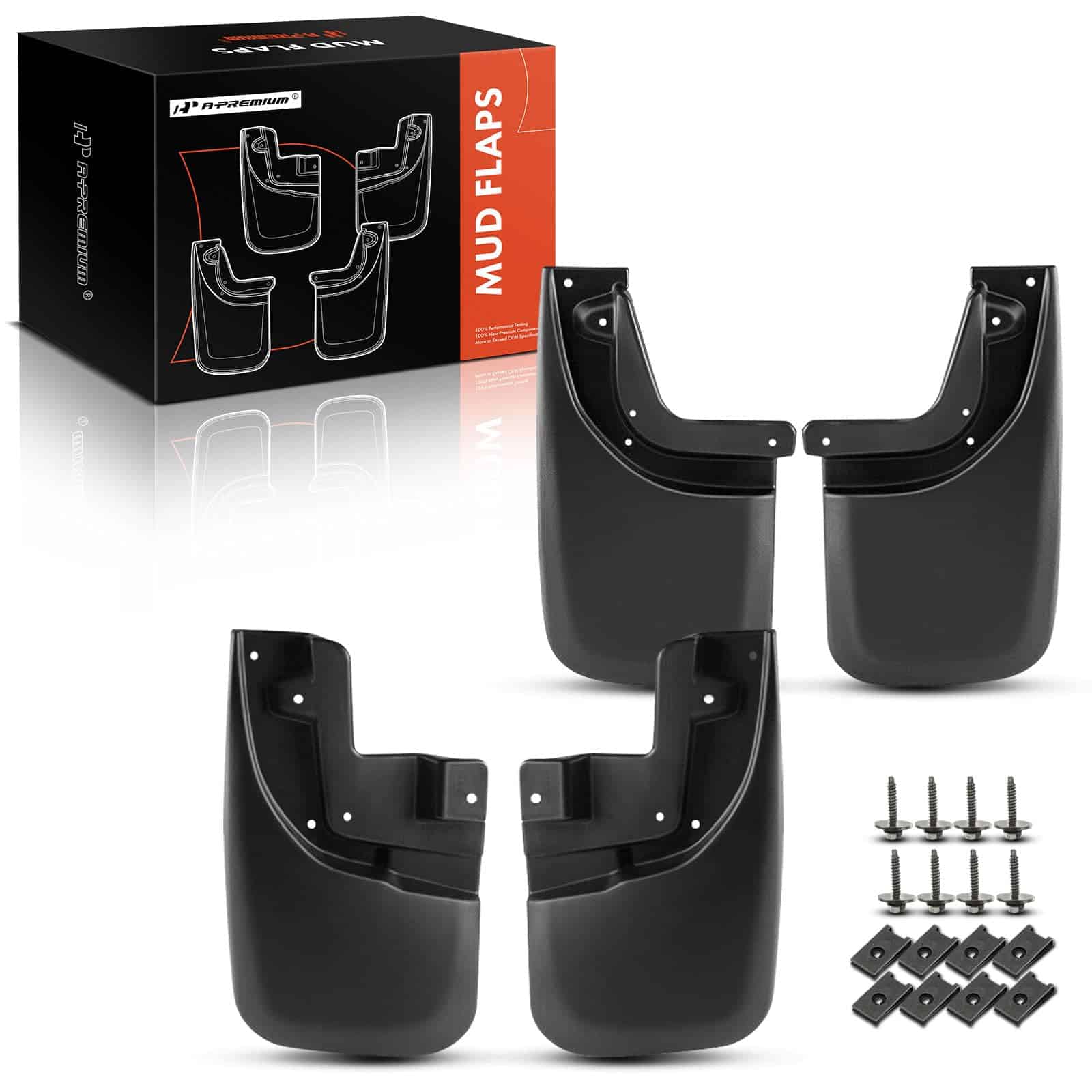 Juego de 4 guardabarros de salpicaduras A-Premium con kit