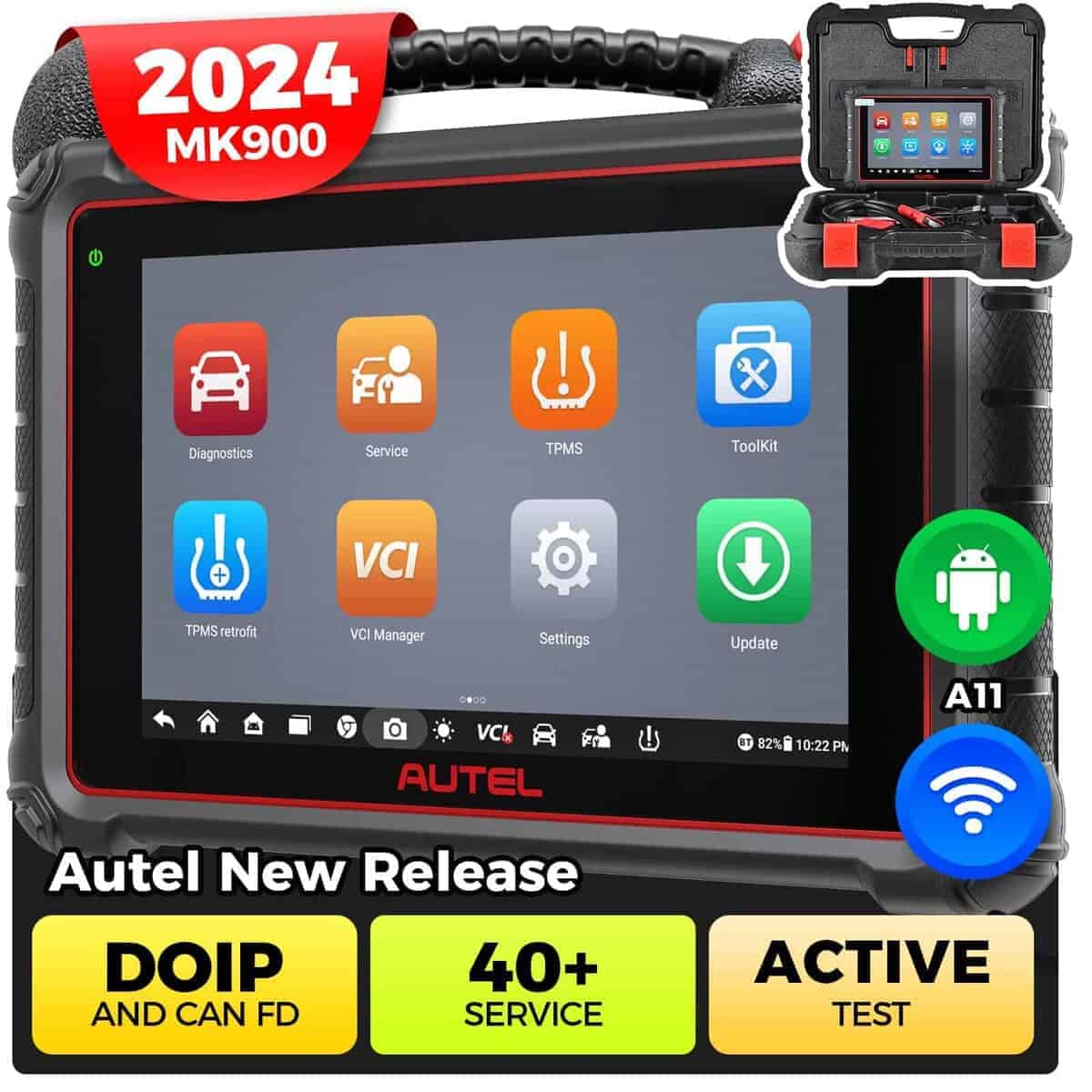 Autel Scanner MaxiCOM MK900: Nueva Versión 2024 de MK808S,