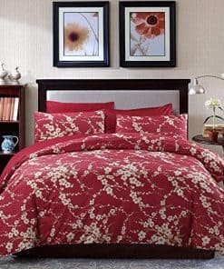 Brandream Juego de Funda de Edredón con Estampado de Ramas