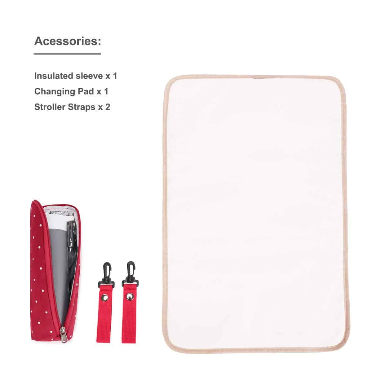 Mochila cambiadora de pañales QIMIAOBABY, funcional y de - Imagen 9