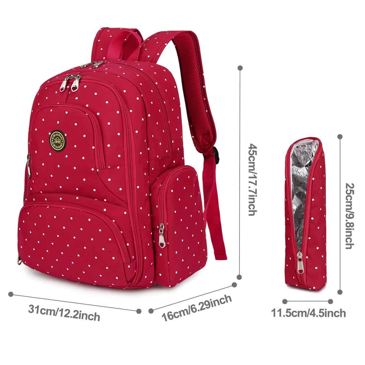 Mochila cambiadora de pañales QIMIAOBABY, funcional y de - Imagen 8