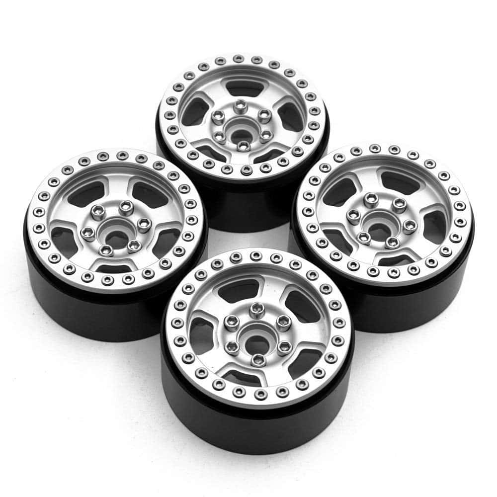 4Pcs Rines de Rueda Beadlock de Aleación de Aluminio 1.9" - Imagen 4