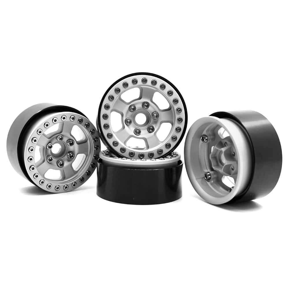 4Pcs Rines de Rueda Beadlock de Aleación de Aluminio 1.9" - Imagen 5