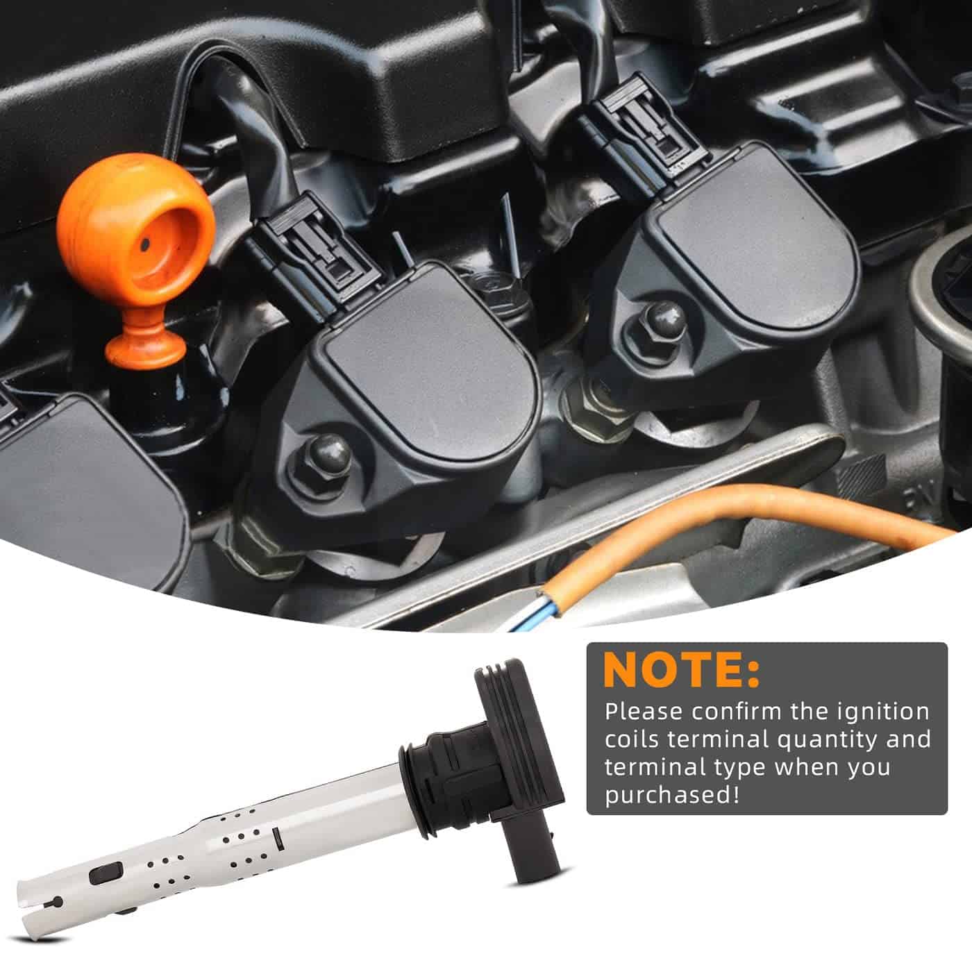 DEAL AUTO ELECTRIC PARTS Paquete de 4 Nuevas Bobinas de - Imagen 7