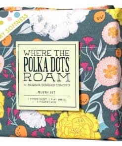 Juego de sábanas Dark Floral Queen Size, super suave y