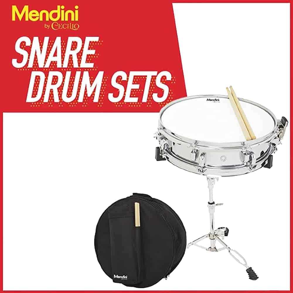 Set de Tambor de Marcha Mendini 14 x 5.5 pulgadas, Tambor - Imagen 6