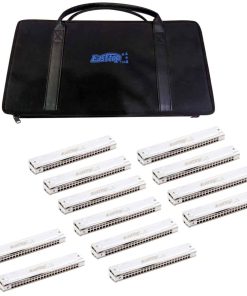 Juego de Armónicas East top Tremolo de 12 Llaves 24