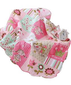 ABREEZE Colcha de Retrato de Algodón Colcha Para Niñas 43"