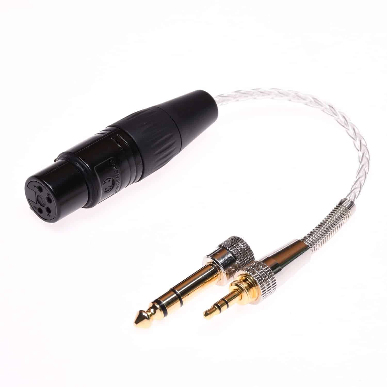 Adaptador de Audio Cable GAGACOCC de 8 Núcleos Plateado de