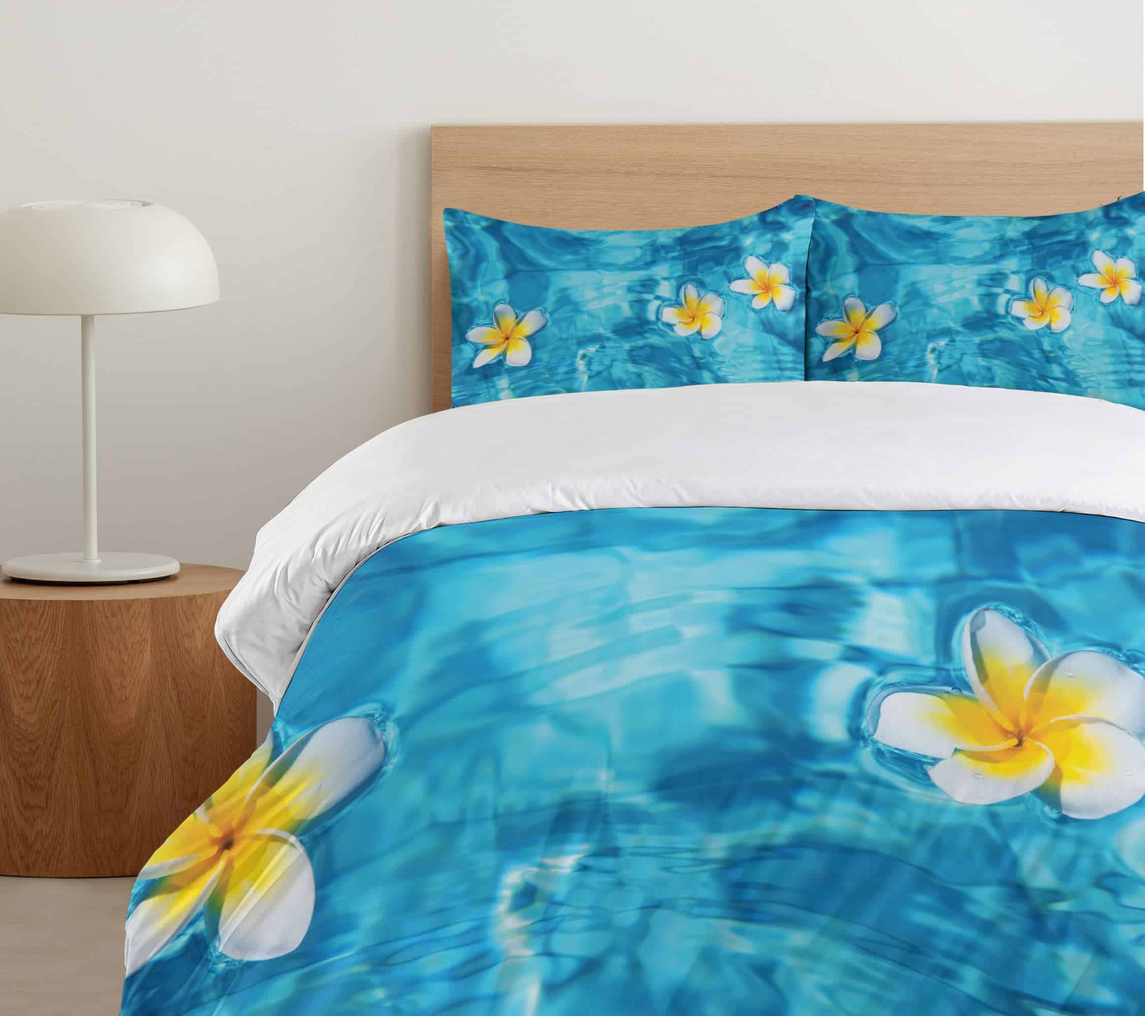 Ambesonne Juego de Funda Nórdica Hawaiana, Flor de - Imagen 6