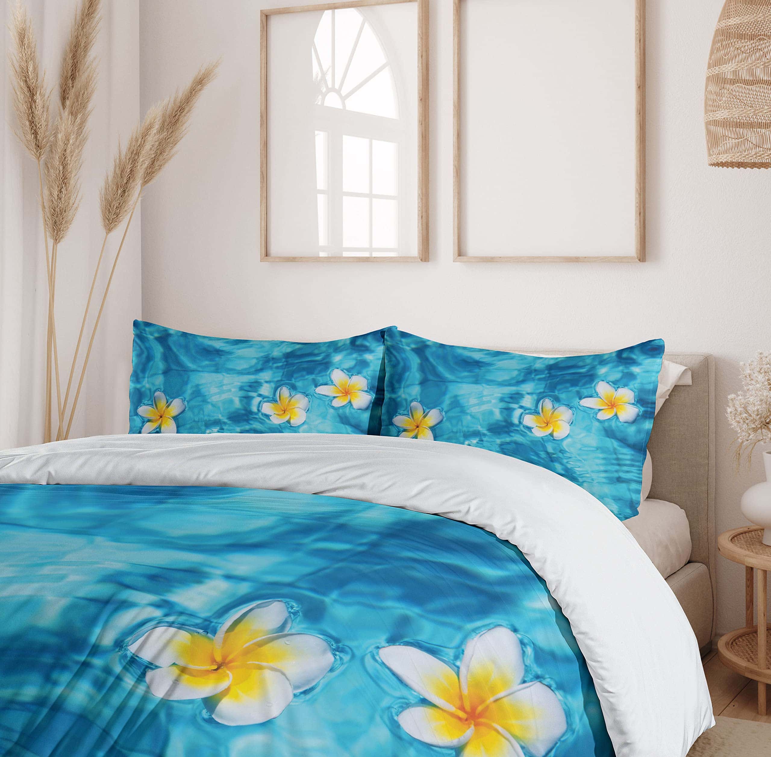 Ambesonne Juego de Funda Nórdica Hawaiana, Flor de - Imagen 7