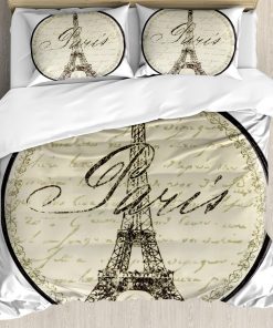 Set de Funda Nórdica Ambesonne Paris, Señal de Pared