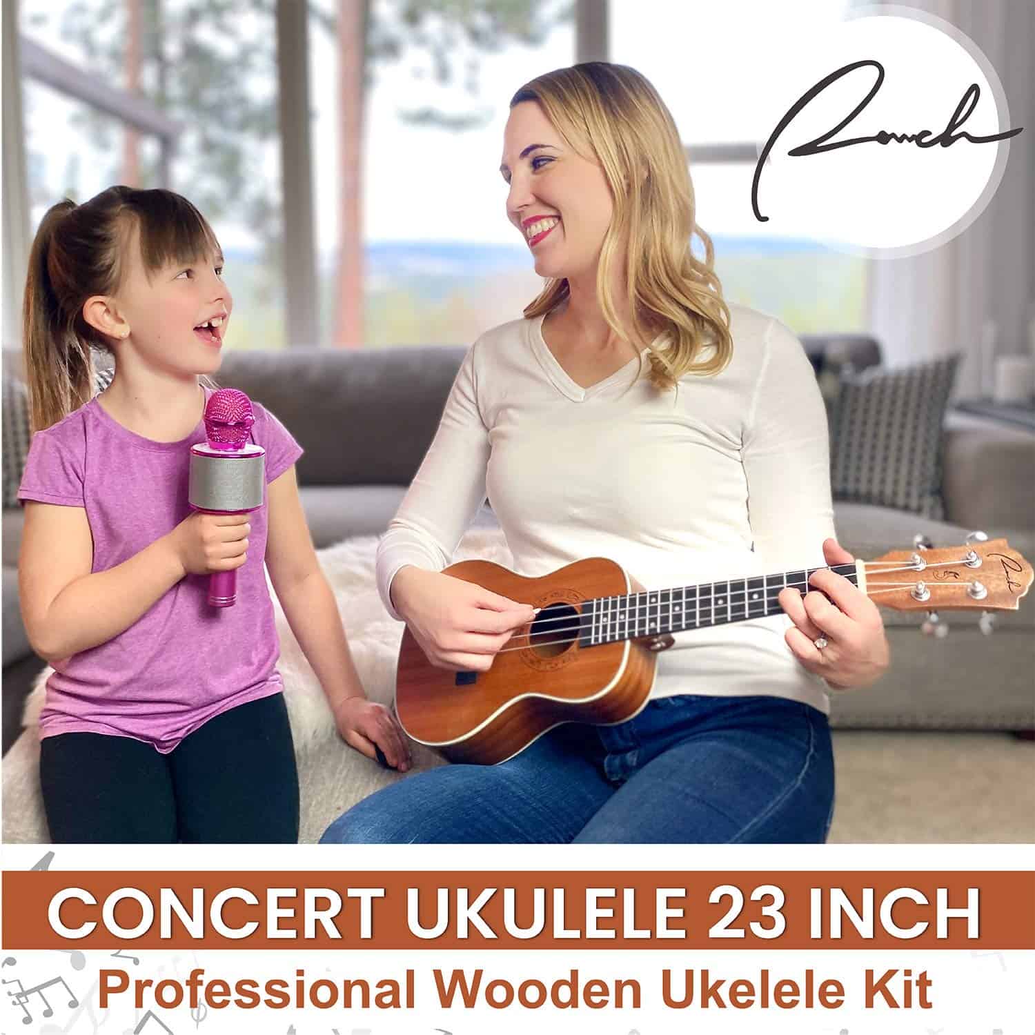 Ukelele Ranch Concert de 23 pulgadas Kit Profesional con - Imagen 3