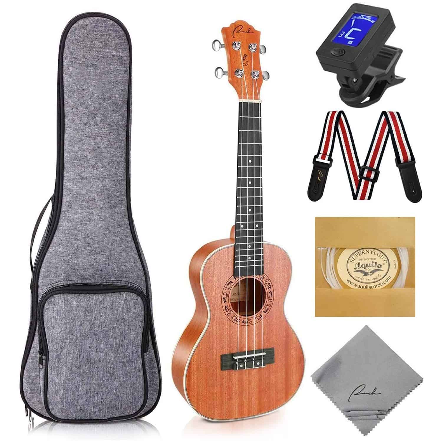 Ukelele Ranch Concert de 23 pulgadas Kit Profesional con
