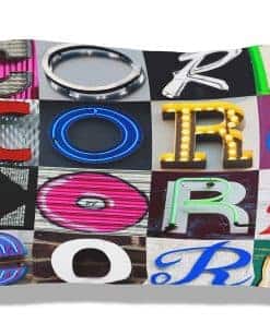 Funda de Almohada Personalizada con la letra CORA - fotos