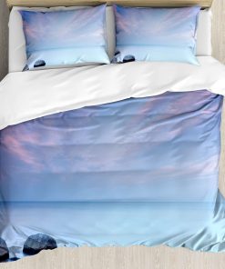 Juego de Funda Nórdica Ambesonne Beach, Vista del Atardecer