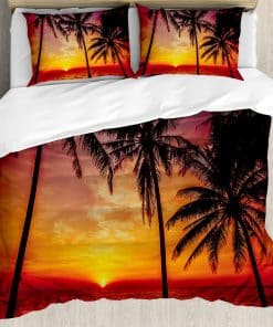 Juego de Funda de Edredón Tropical Ambesonne, Playa