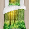 Juego de Funda Nórdica Woodland de Ambesonne, Tema de