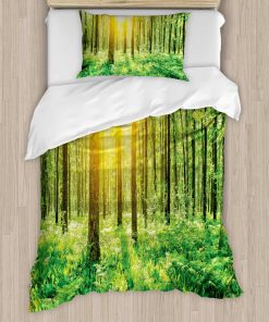 Juego de Funda Nórdica Woodland de Ambesonne, Tema de