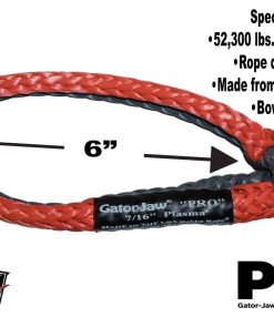Bubba Rope Gator-Jaw Pro Synthetic Soft -Naranja, Gris