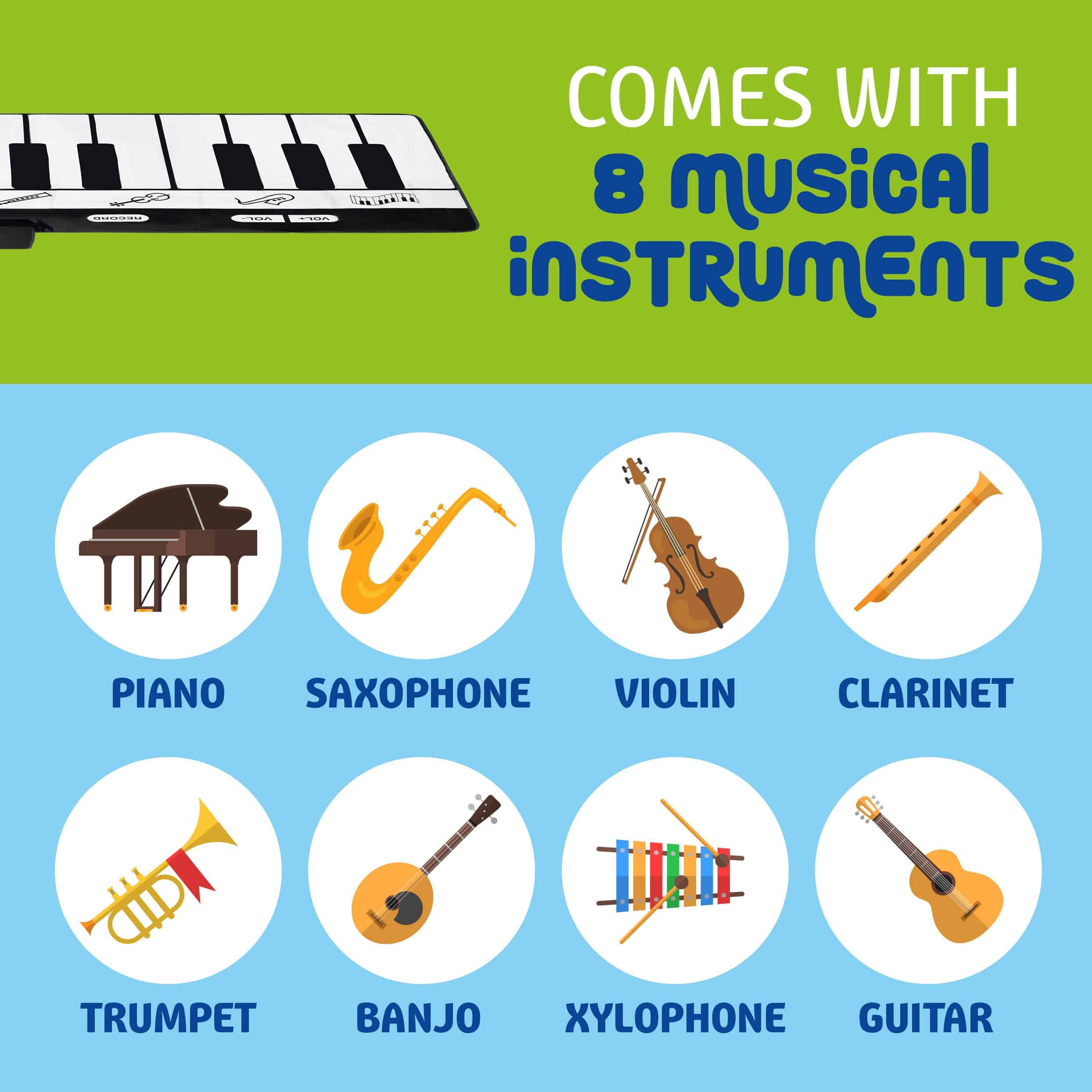 Tapete de Piano Play22 para Niños 71" - 24 Teclas Piano - Imagen 6