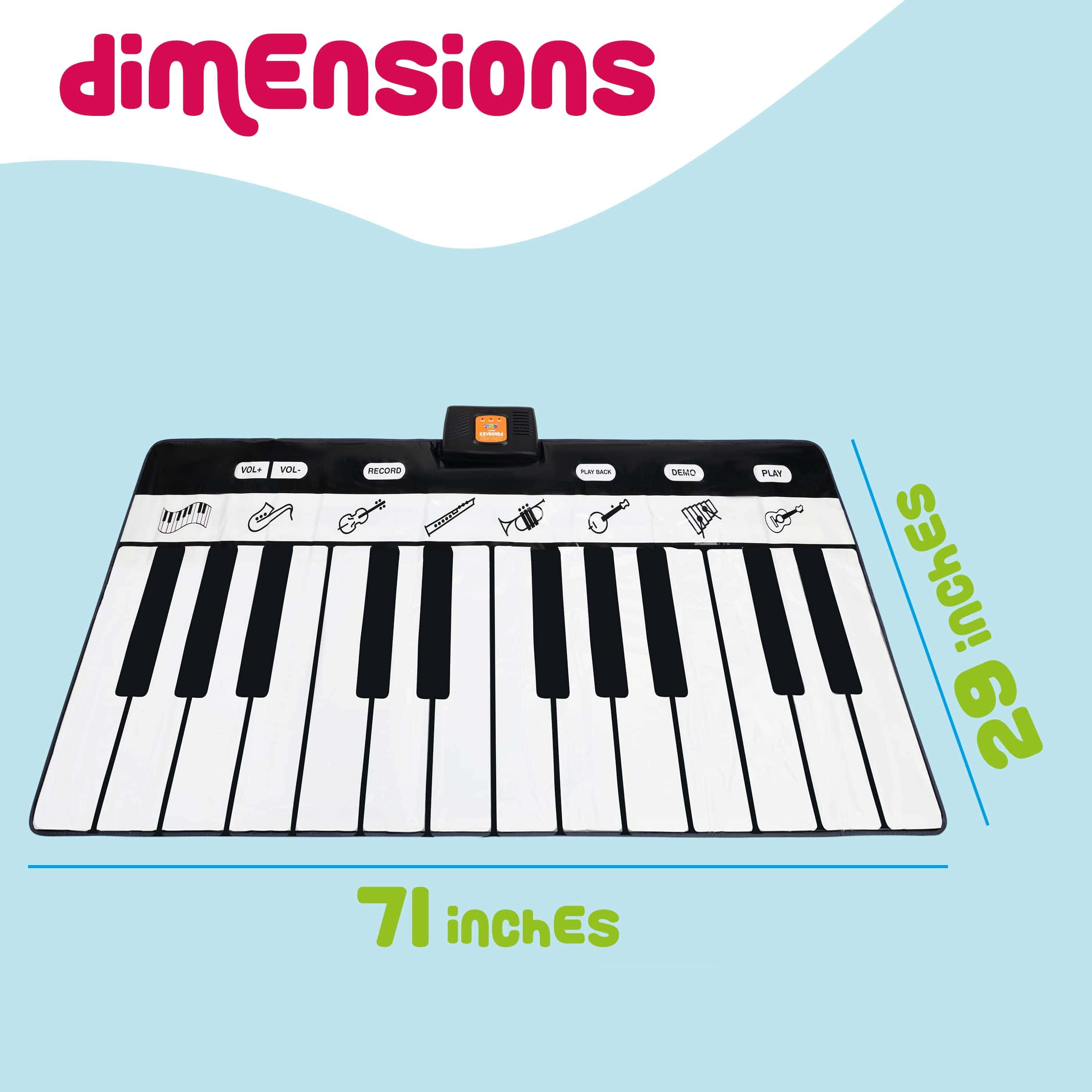 Tapete de Piano Play22 para Niños 71" - 24 Teclas Piano - Imagen 7