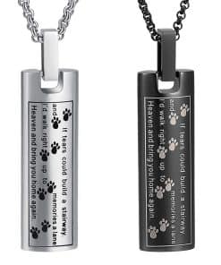 Collar de urna de joyería de cremación de Hearbeingt para