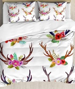 Juego de Funda Nórdica Ambesonne Antlers, Ramas de Jardín