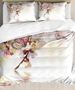 Juego de Cubierta de Edredón Japonés Ambesonne, Jardín