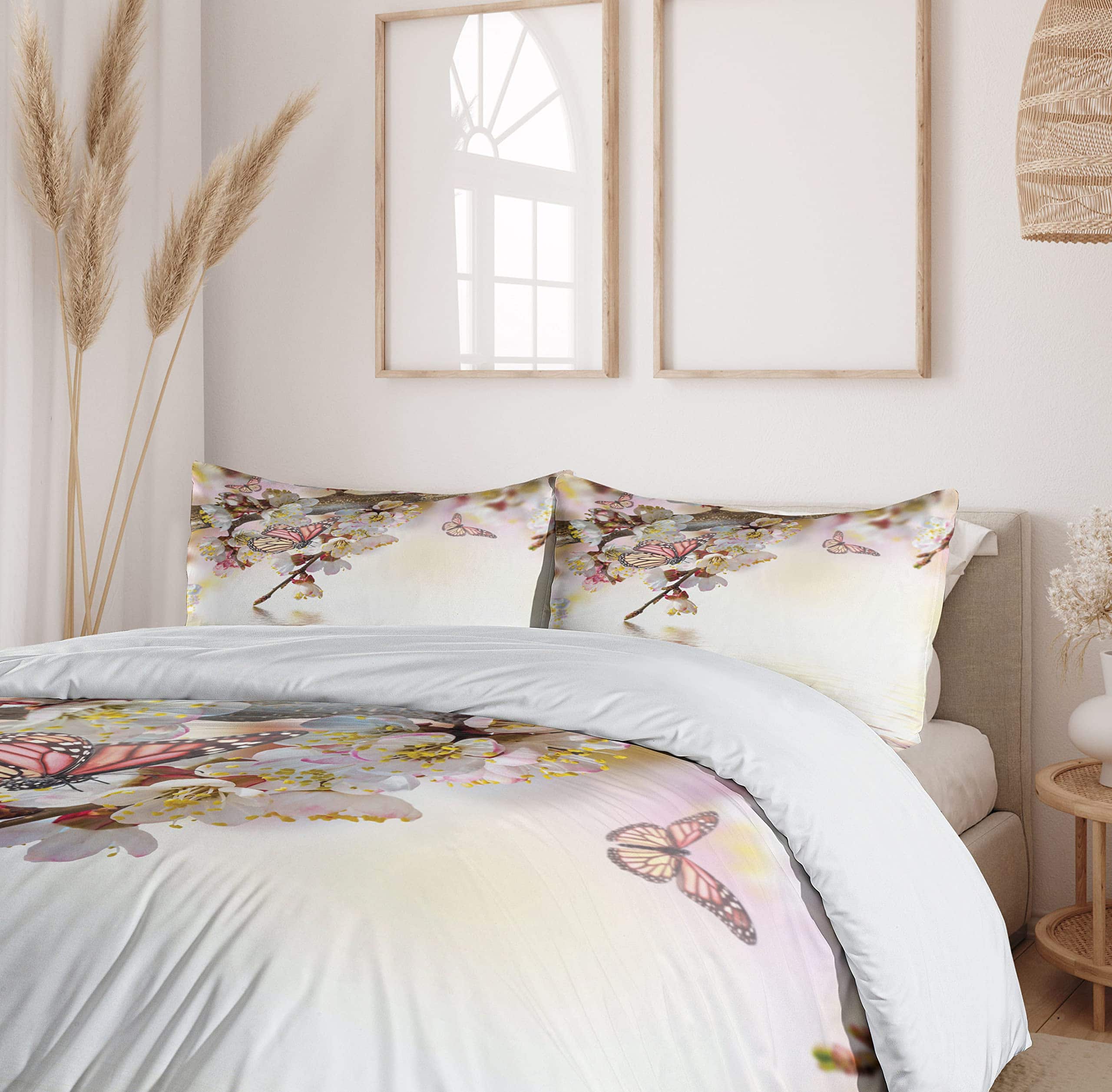 Juego de Cubierta de Edredón Japonés Ambesonne, Jardín - Imagen 7