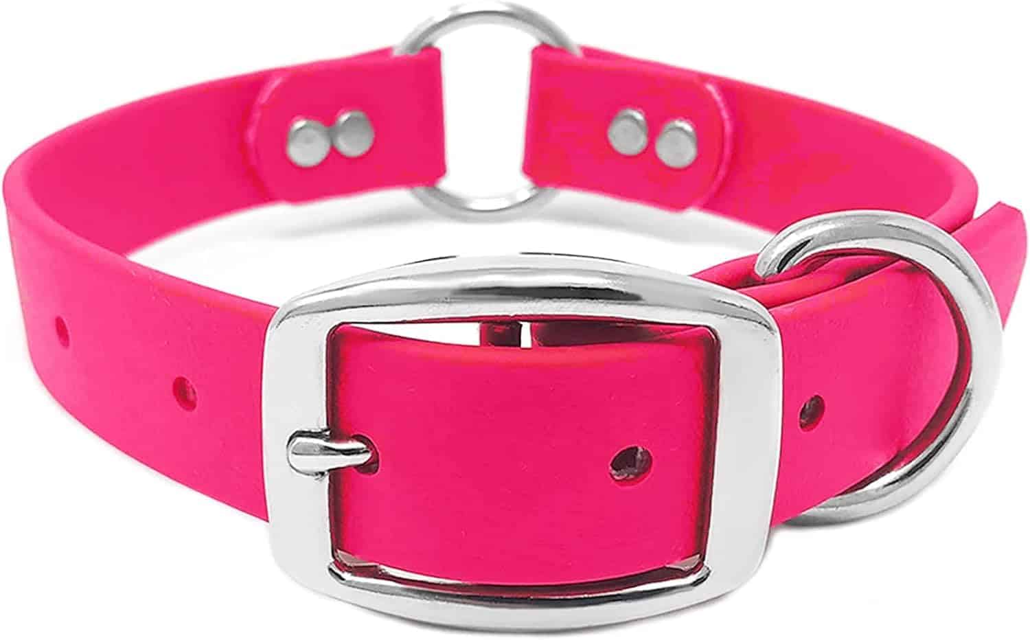 Collar para Perro Grande Impermeable Rosa de Regal Dog