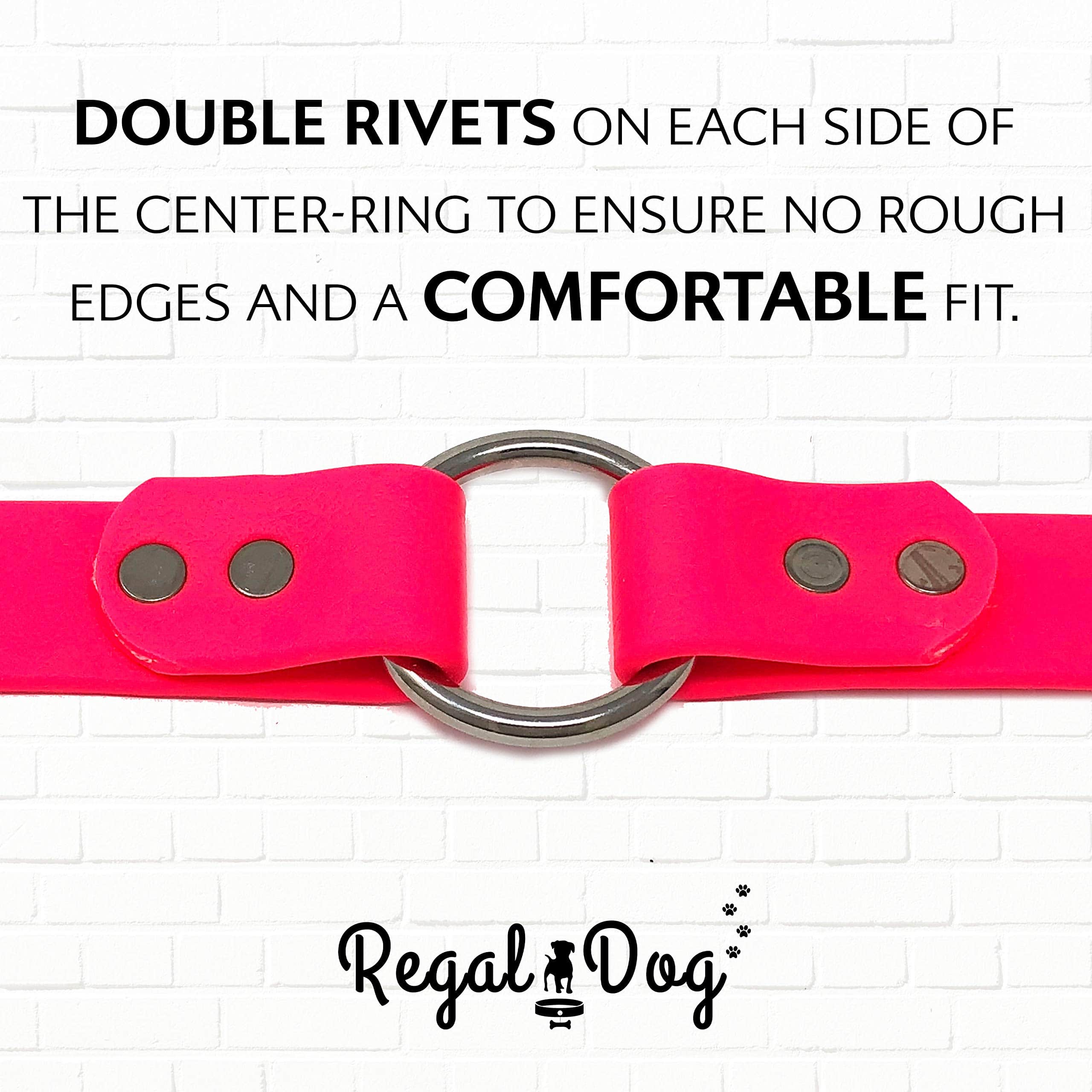 Collar para Perro Grande Impermeable Rosa de Regal Dog - Imagen 9