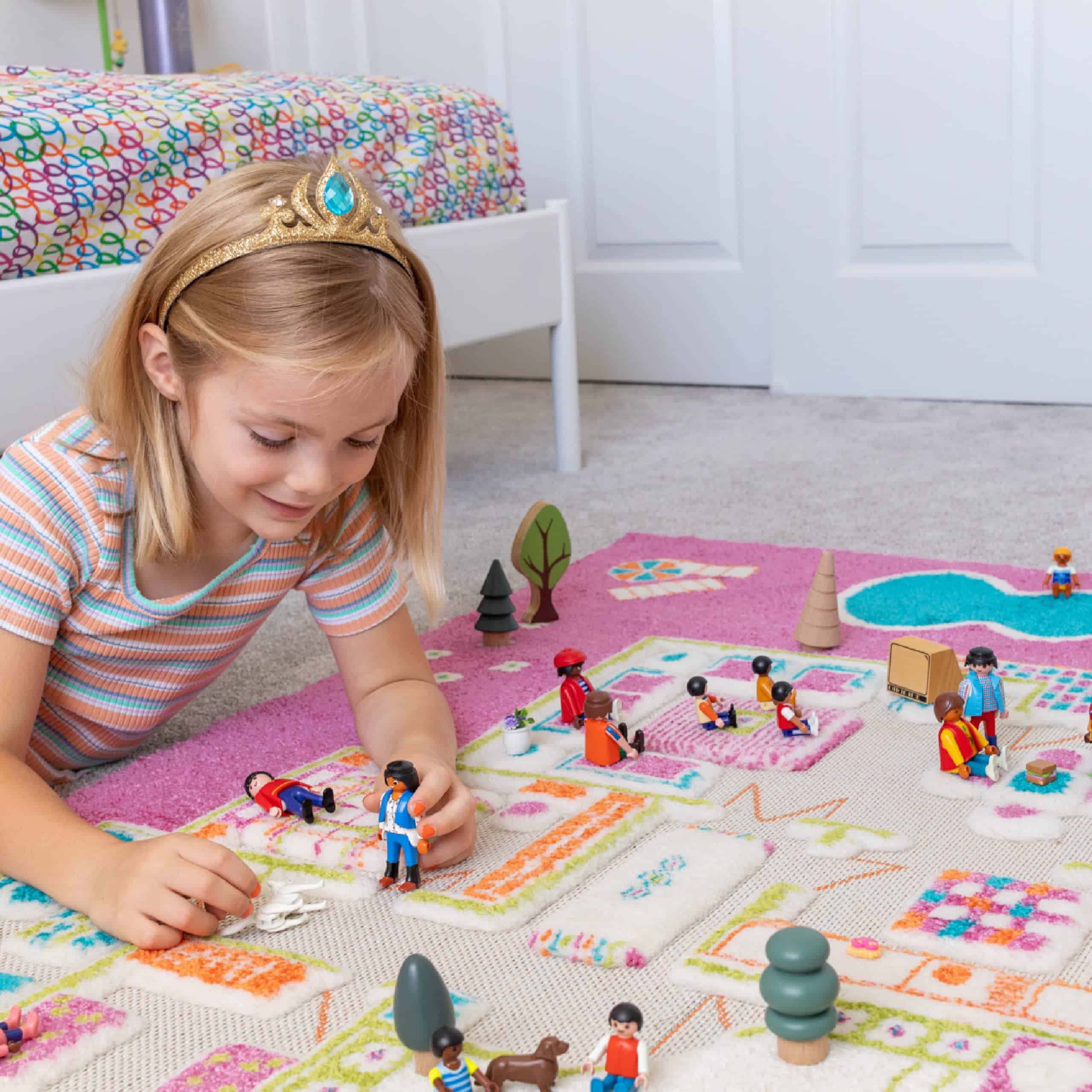 Tapete de Juego Casa de Juegos Rosa por IVI 3D, 31.5x44.5 - Imagen 4