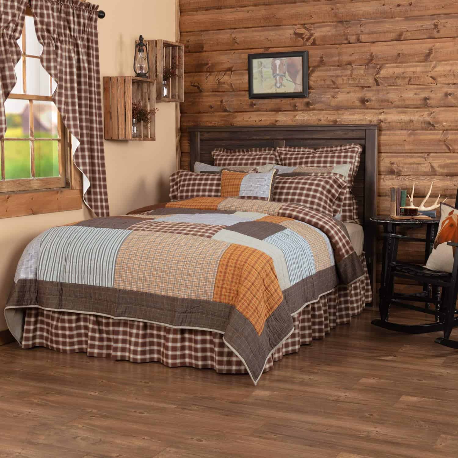 Edredón VHC Brands Rustic & Lodge Farmhouse - Rory Gris,