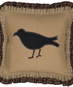Almohada VHC Brands Heritage Farms Primitive Crow 18x18