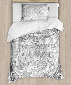 Juego de Funda Nórdica Ambesonne Constelación, Detalle