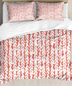 Juego de Funda Nórdica Ambesonne Coral, Patrón de Trenzas